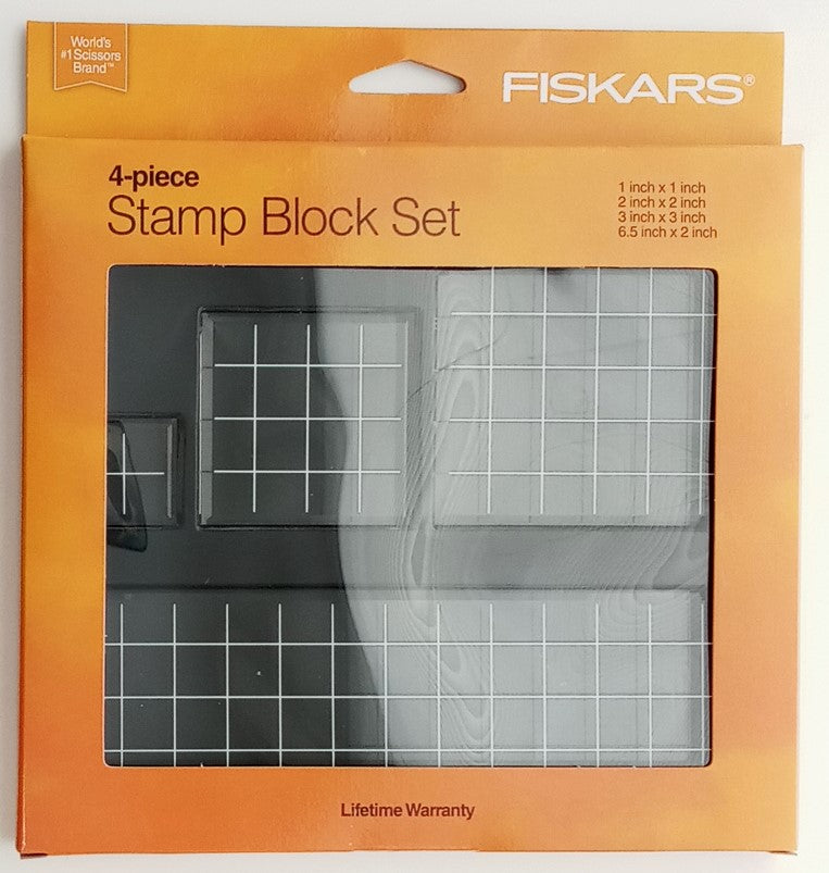 5 x 2 Acrylic Stamp Block Clear Stamping Block with Grid Lines Square