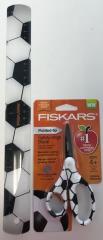 Fiskars 134162-1001 Baseball MVP 5 Non-stick Blunt-tip Kids Scissors &  Ruler 