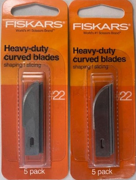 Fiskars 164100-1001 Heavy-Duty Number 2 Detail Knive Blades 3 - 5 Pack