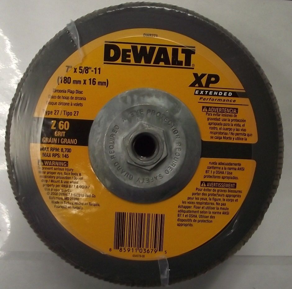 DeWalt DW8271 Flap Disc 7