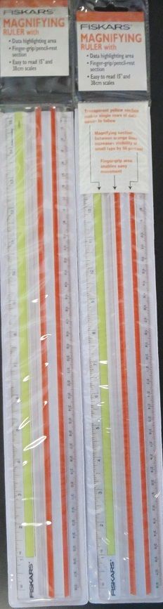 Fiskars 12-39817097J Donna Dewberry Acrylic Quilting Ruler 3.5 X 18.5 3pcs  