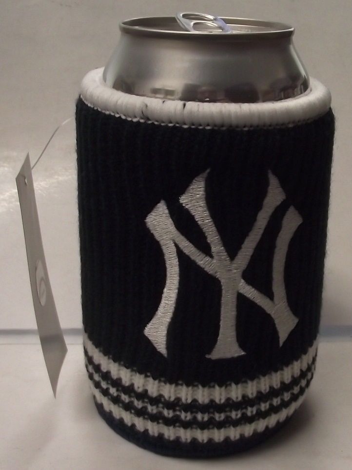 Metal Beer Koozie New York Yankees