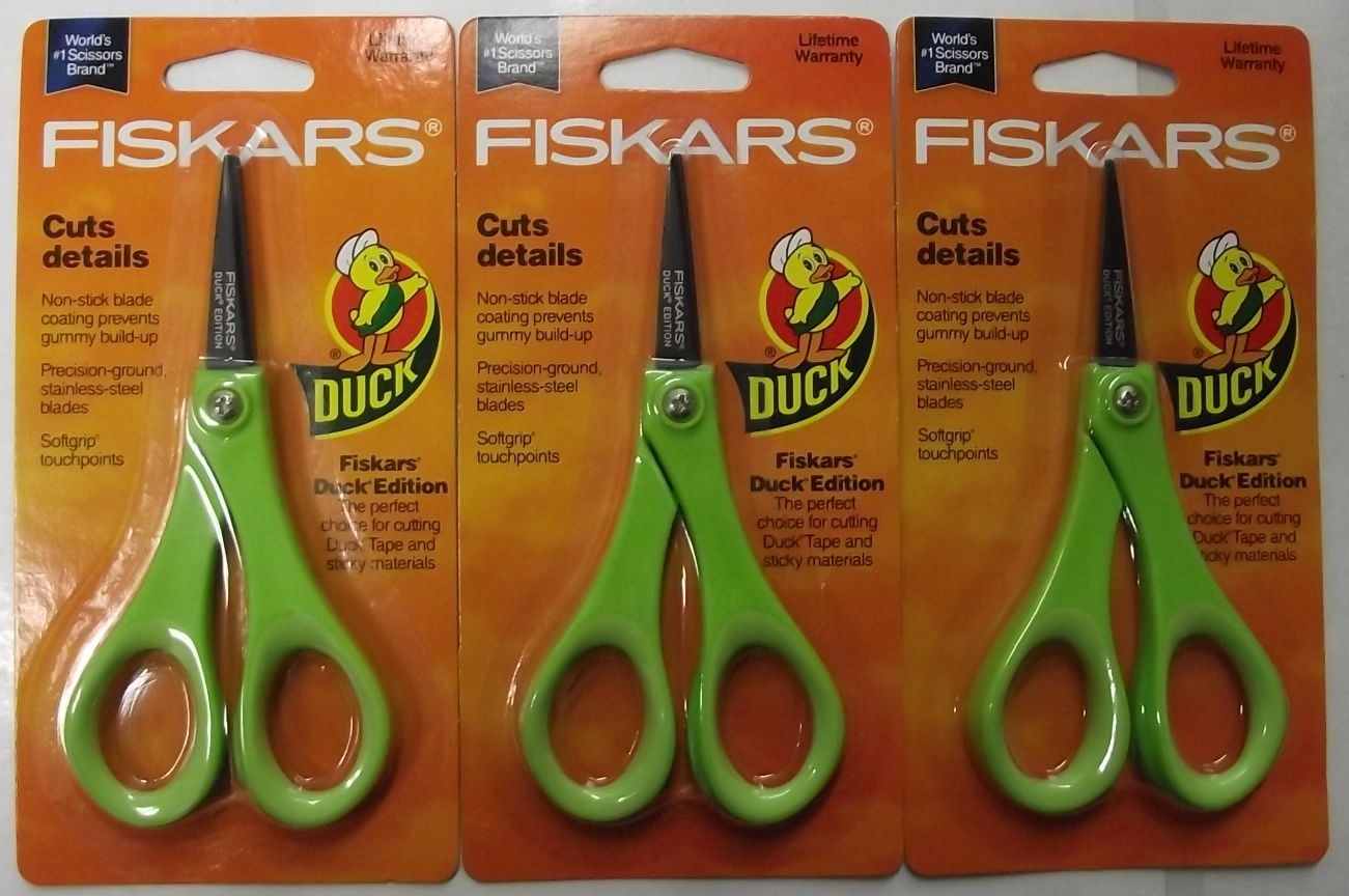 Fiskars 154110-1006 5" Duck Edition Detail Pattern Scissors Non Stick  Blade