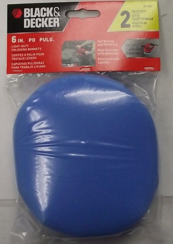 BLACK & DECKER 2-Pack 10-in Polishing Bonnets at