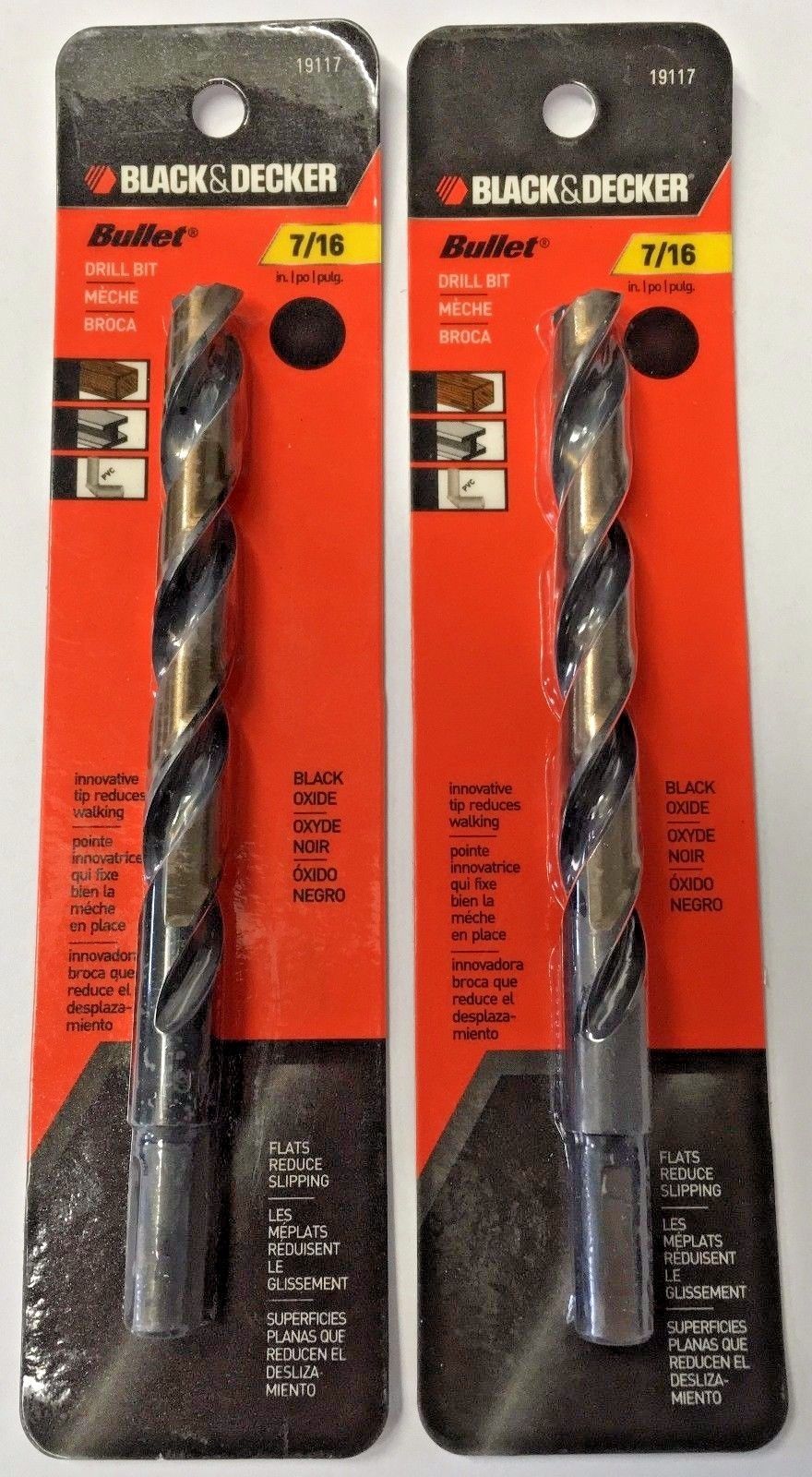 Black & Decker 19203 3/16 Titanium Bullet Drill Bit 2PCS