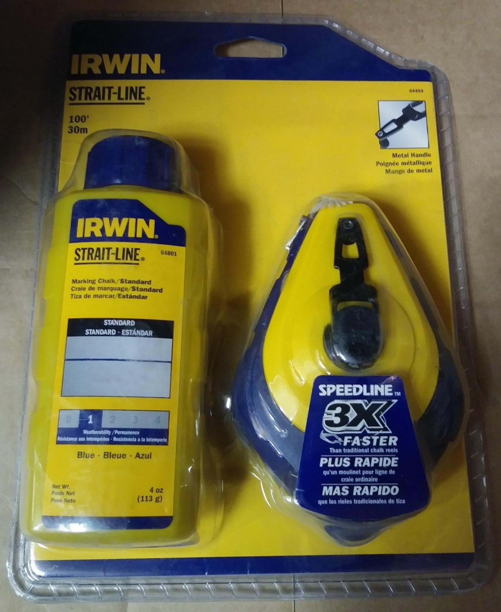 IRWIN STRAIT-LINE Classic 3:1 30-ft Chalk Reel in the Chalk Reels  department at
