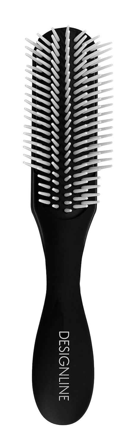 DESIGNLINE 188537 Curved Blow Drying Hairbrush with Ceramic Covered Plate