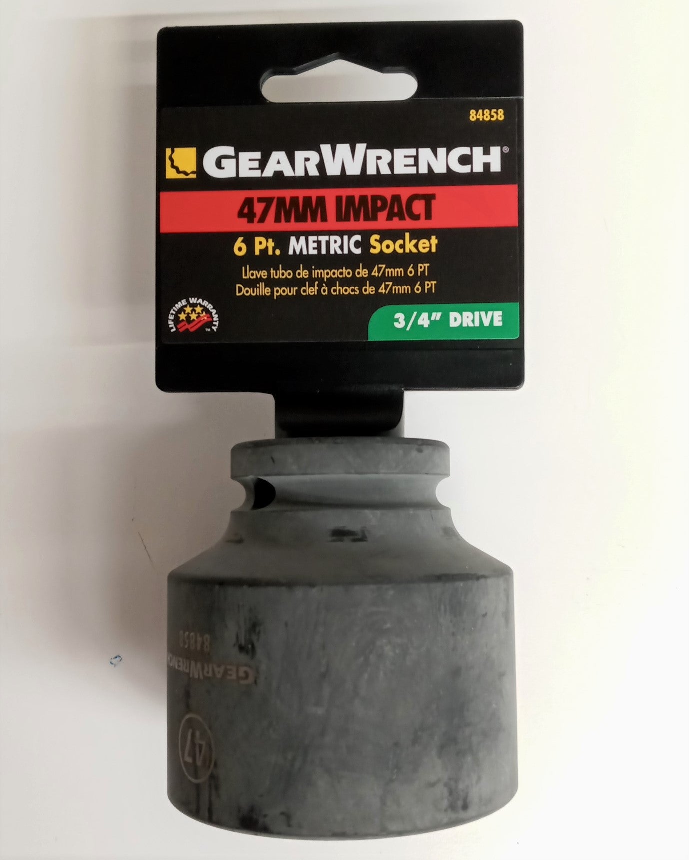 Gearwrench 84858 47mm Impact Socket 3/4" Drive 6-Point