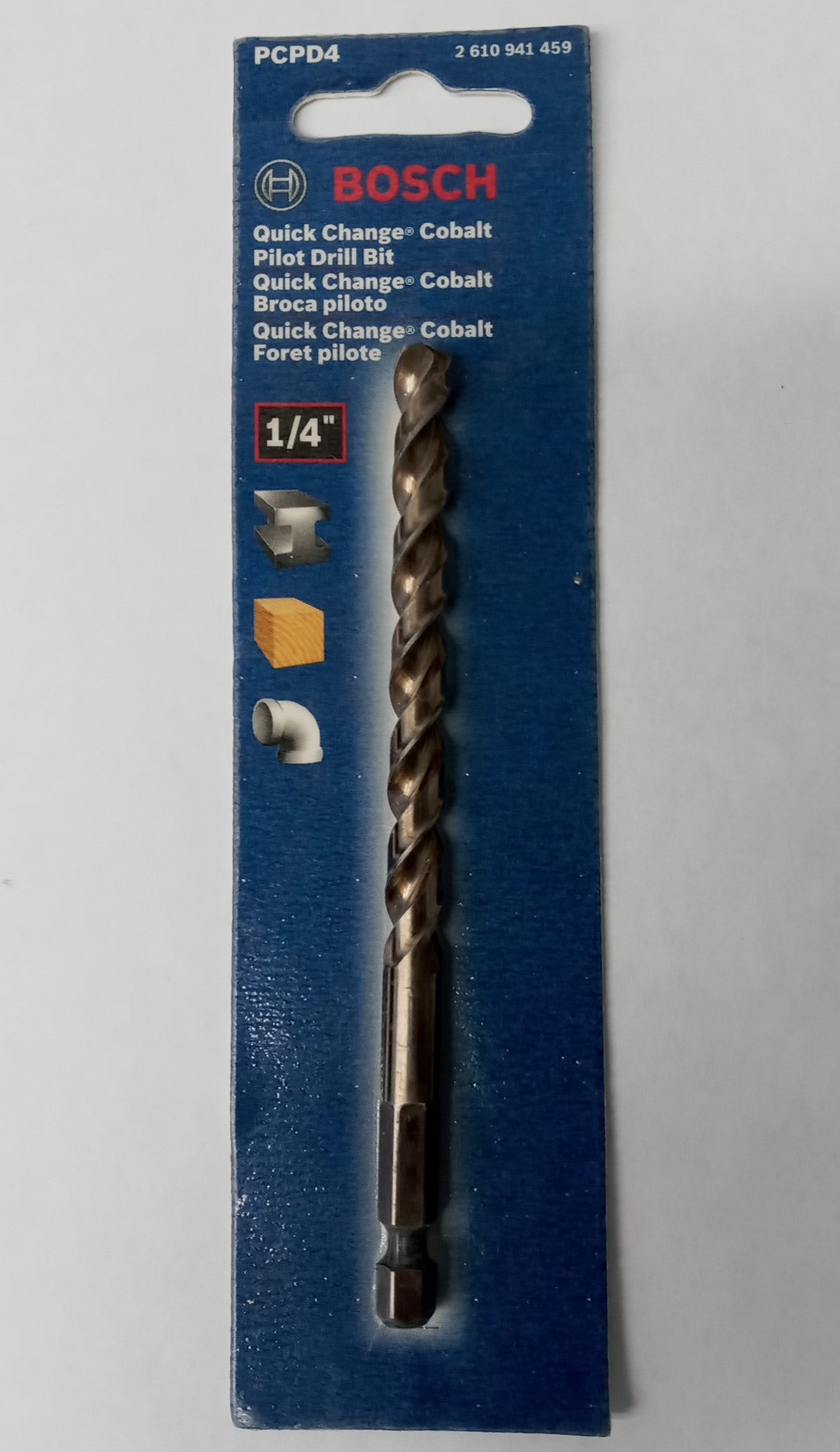 Bosch PCPD4 1/4" Quick Change Cobalt Pilot Drill Bit