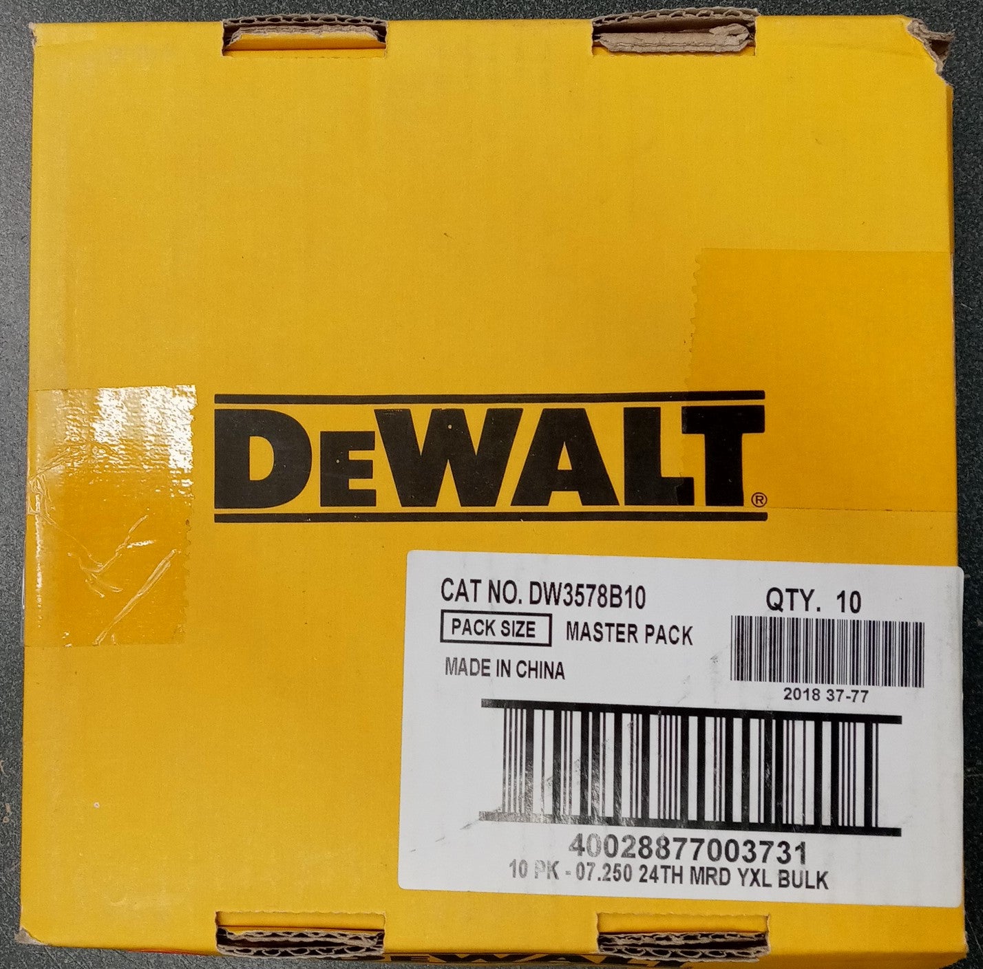 DeWalt DW3578B10 7 1 4 24T Framing Saw Carbide Circular Saw Blade 10p