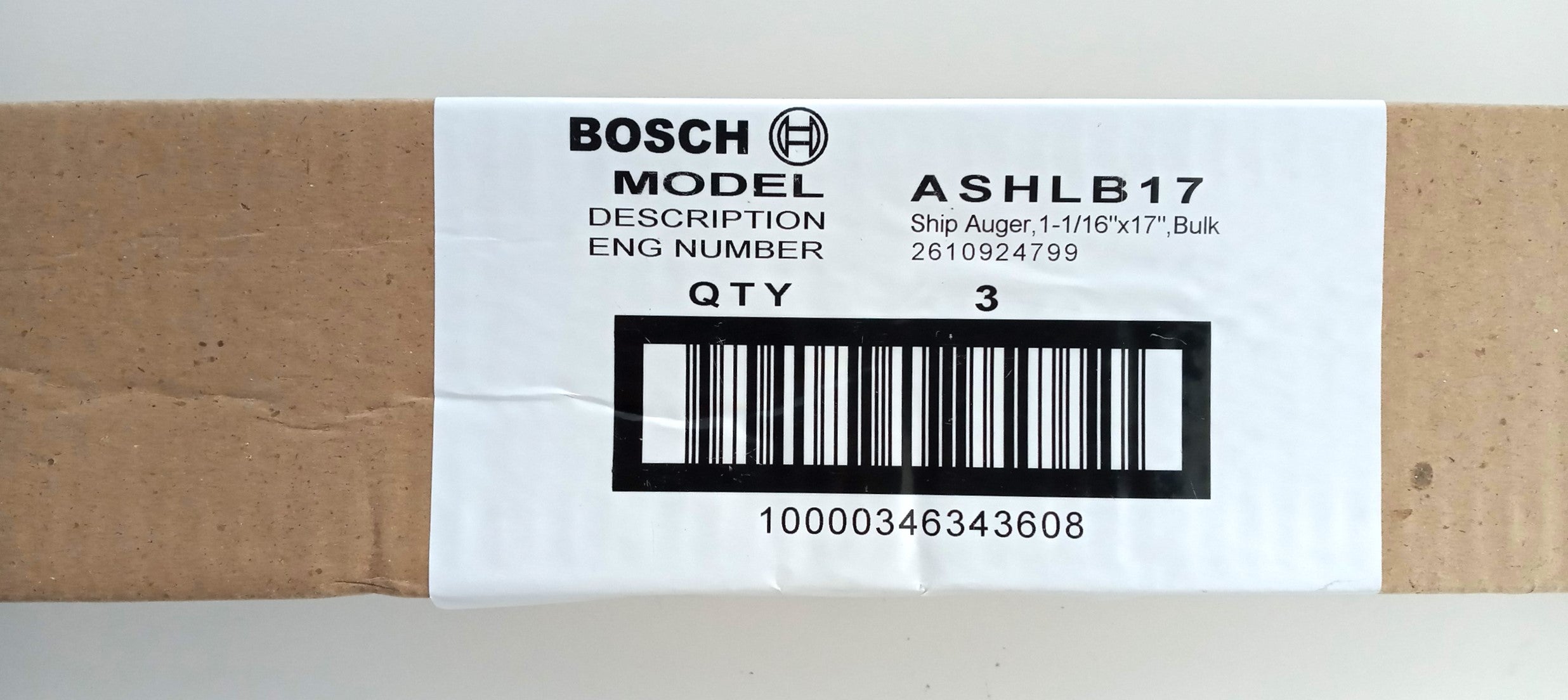 Bosch ASHLB17 1 1/16-Inch by 17-Inch Ship Auger Bit