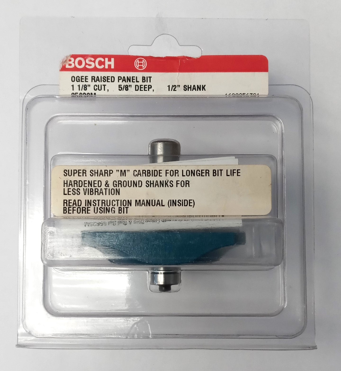 Bosch 85638M Ogee Raised Panel Router Bit 1-1/8" Cut, 5/8" Deep, 1/2" Shank