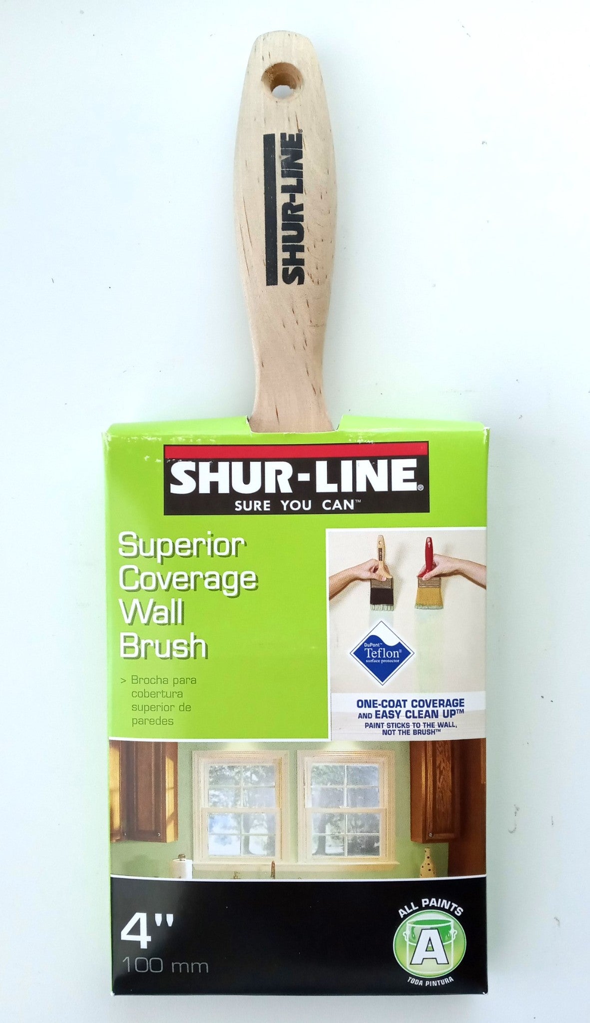 Shur-Line 55538 Premium 4" Wood Handle Paint Brush