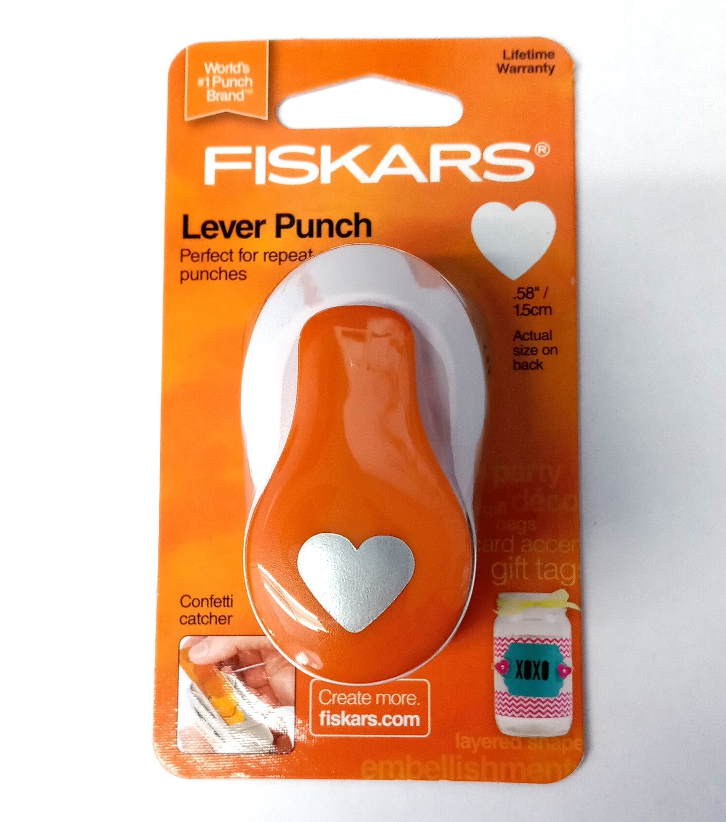 Fiskars 124840 Craft Punch Small HEART .58 in/1.5 cm