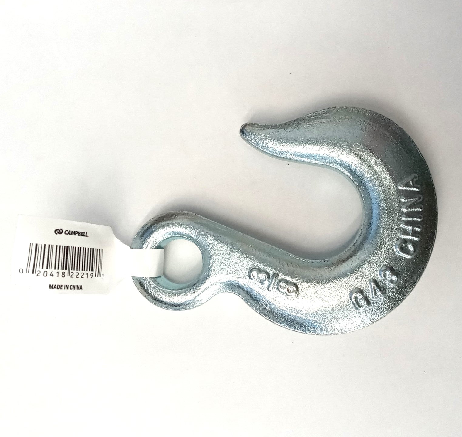 Campbell T9101624 3/8 in. Grade 43 Eye Slip Hooks Working Load Limit 5400lbs.