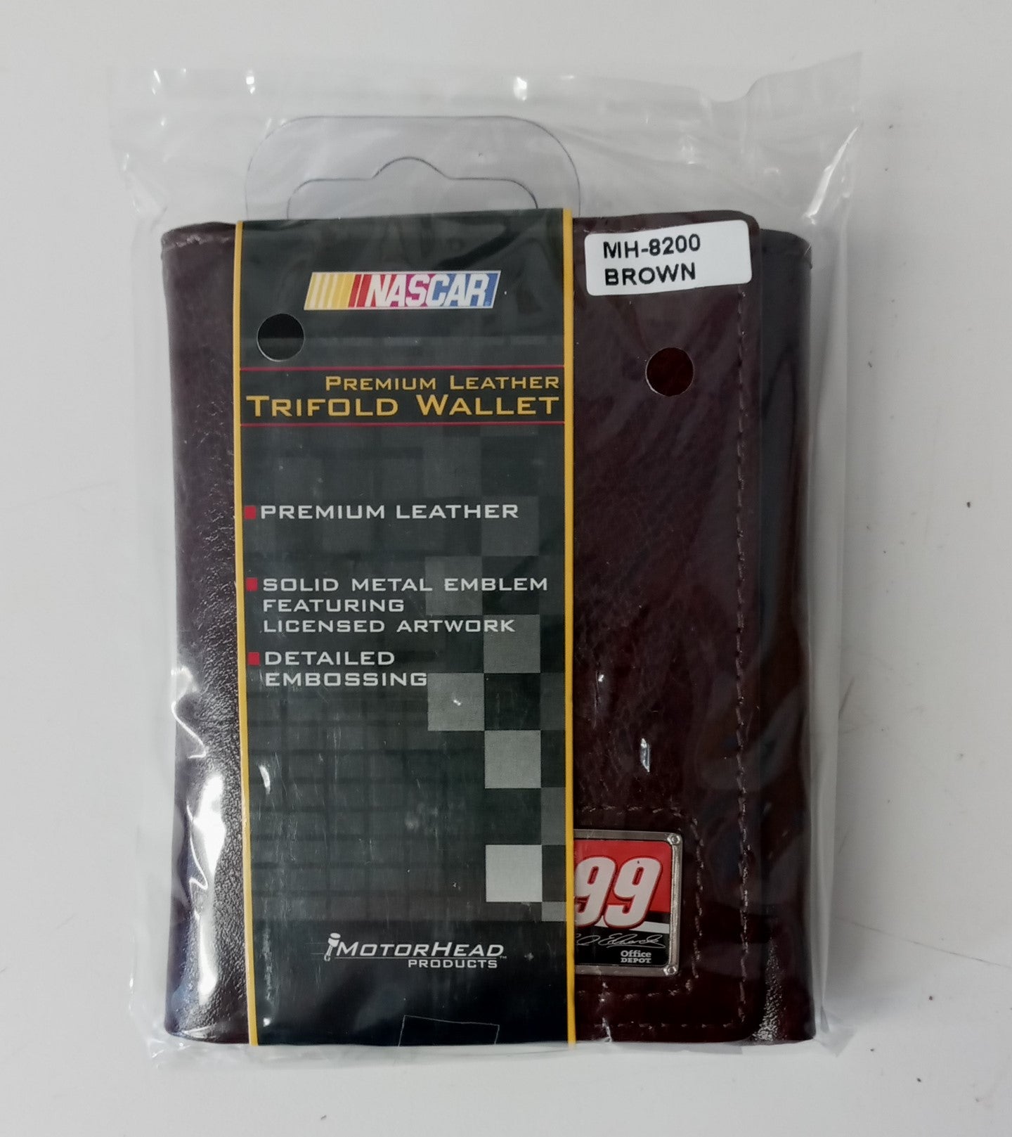 Mortorhead MH-8200 Nascar Leather Trifold Wallet