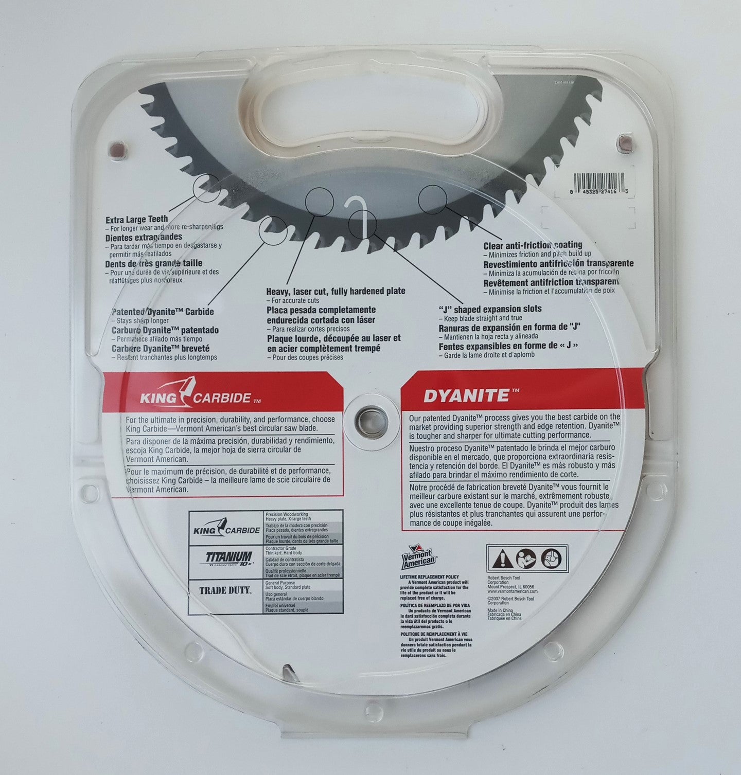 Vermont American 27416 10" x 60T Nonferrous Metal Carbide Circular Saw Blade