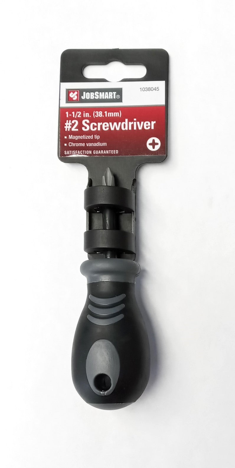 Jobsmart JS27005 1-1/2" #2 Stubby Phillips Magnetized Tip Screwdriver