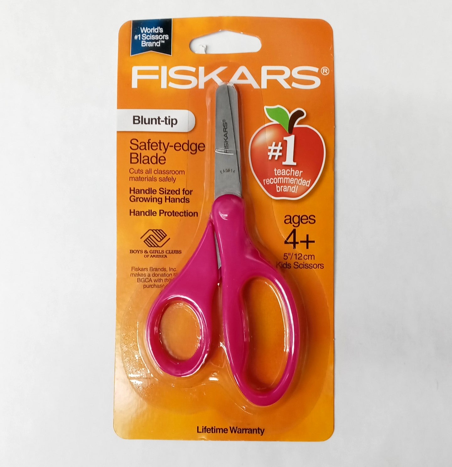 Fiskars 94167097J Blunt Tip Safety Edge 5" Kids Scissors (random colors) 2pcs