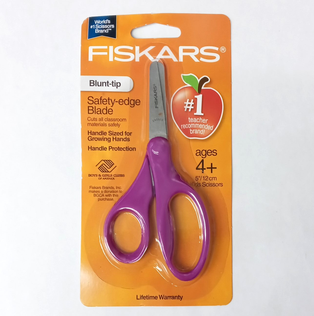 Fiskars 94167097J Blunt Tip Safety Edge 5" Kids Scissors (random colors) 2pcs