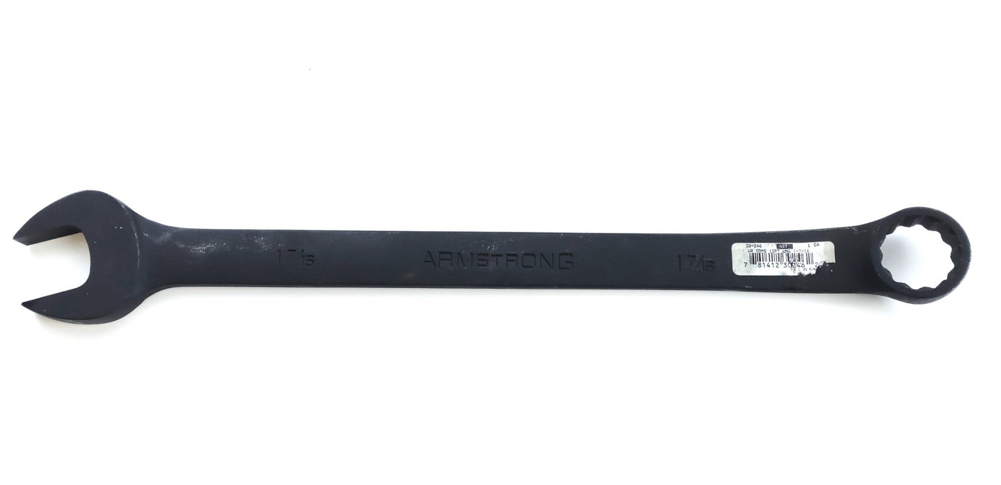 Armstrong 30-246 - 1-7/16" 12 Pt. Long Pattern Combination Wrench Blk Oxide USA