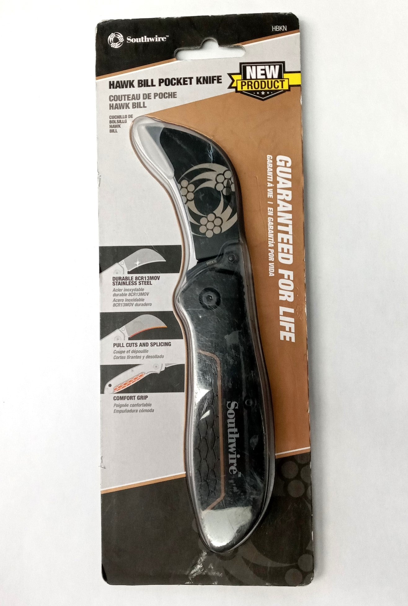 Southwire - 65029440 Tools & Equipment HBKN Hawk Bill Pocket Knife, 2.6" Blade