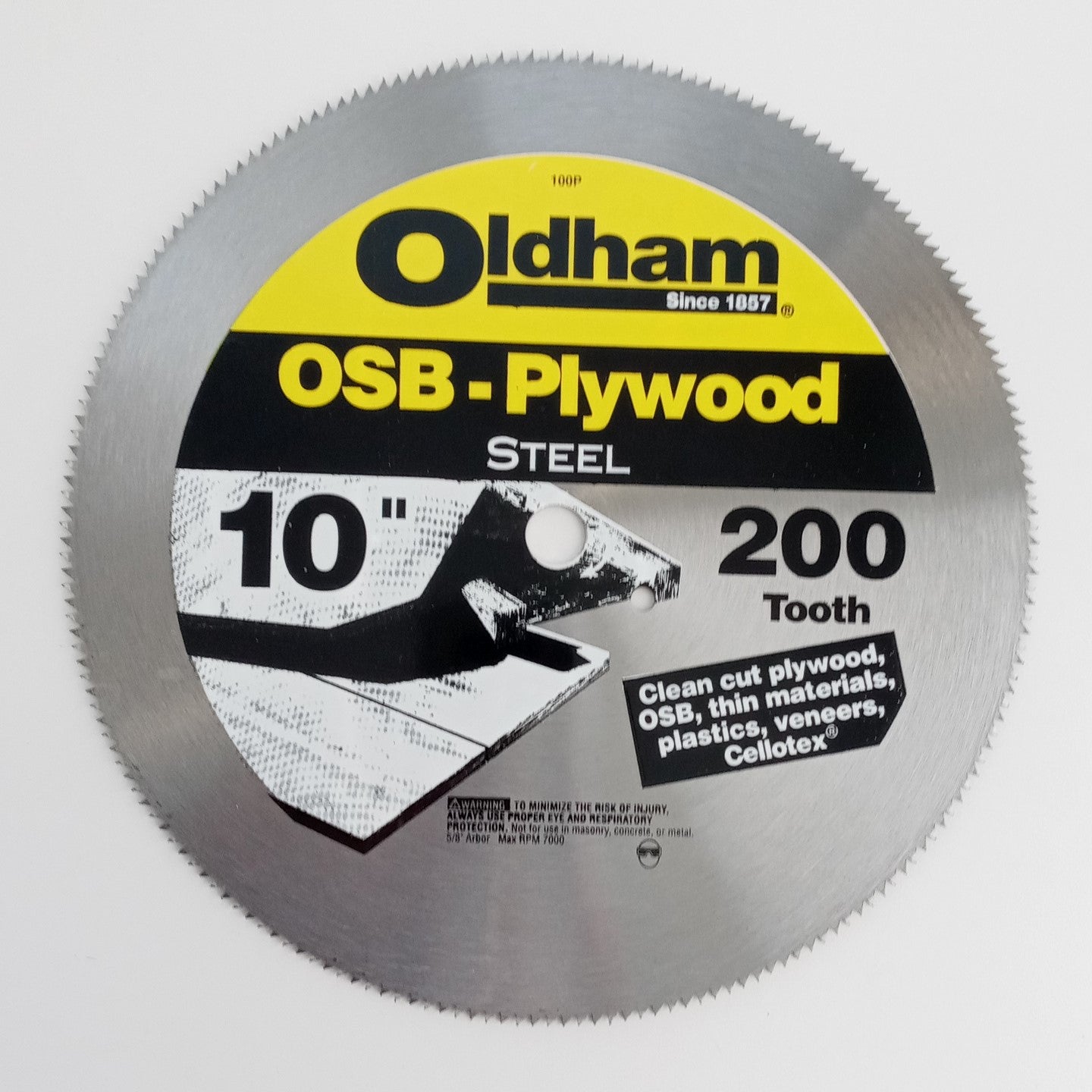 Oldham 100P 10" x 200 Tooth OSB Plywood Saw Blade