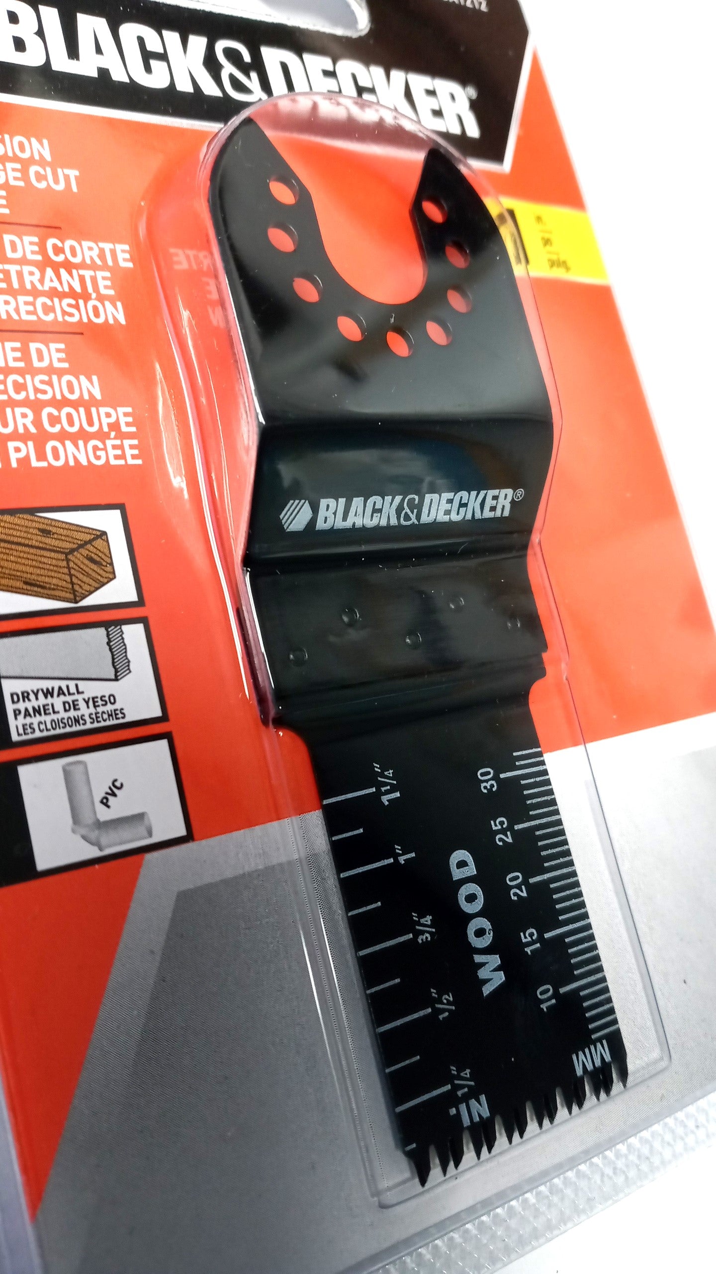 Black Decker BDA1212 1" Plunge Cut Blade Oscillating Tool Wood Drywall PVC