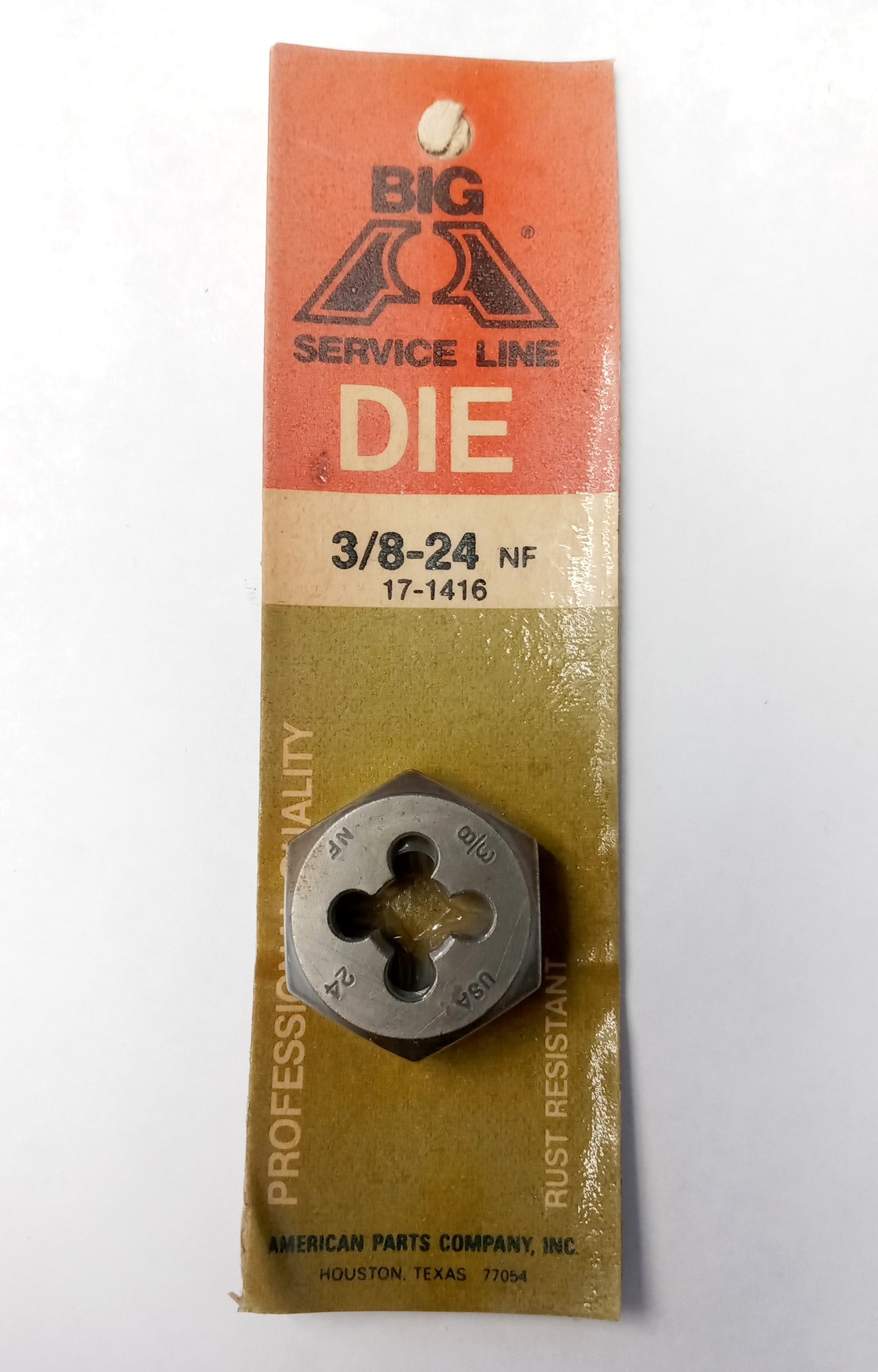 Big Service Line 17-1416 Hex Die 3/8-24 NF