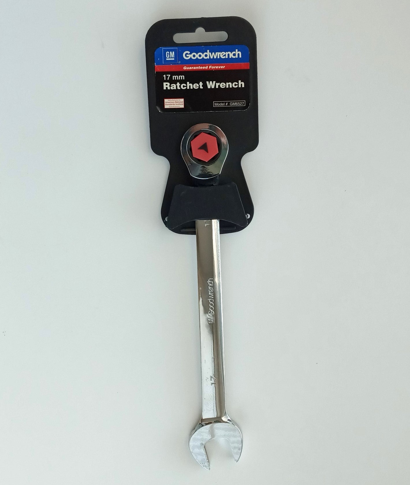 GoodWrench GM6527 17mm Ratcheting Combination Wrench