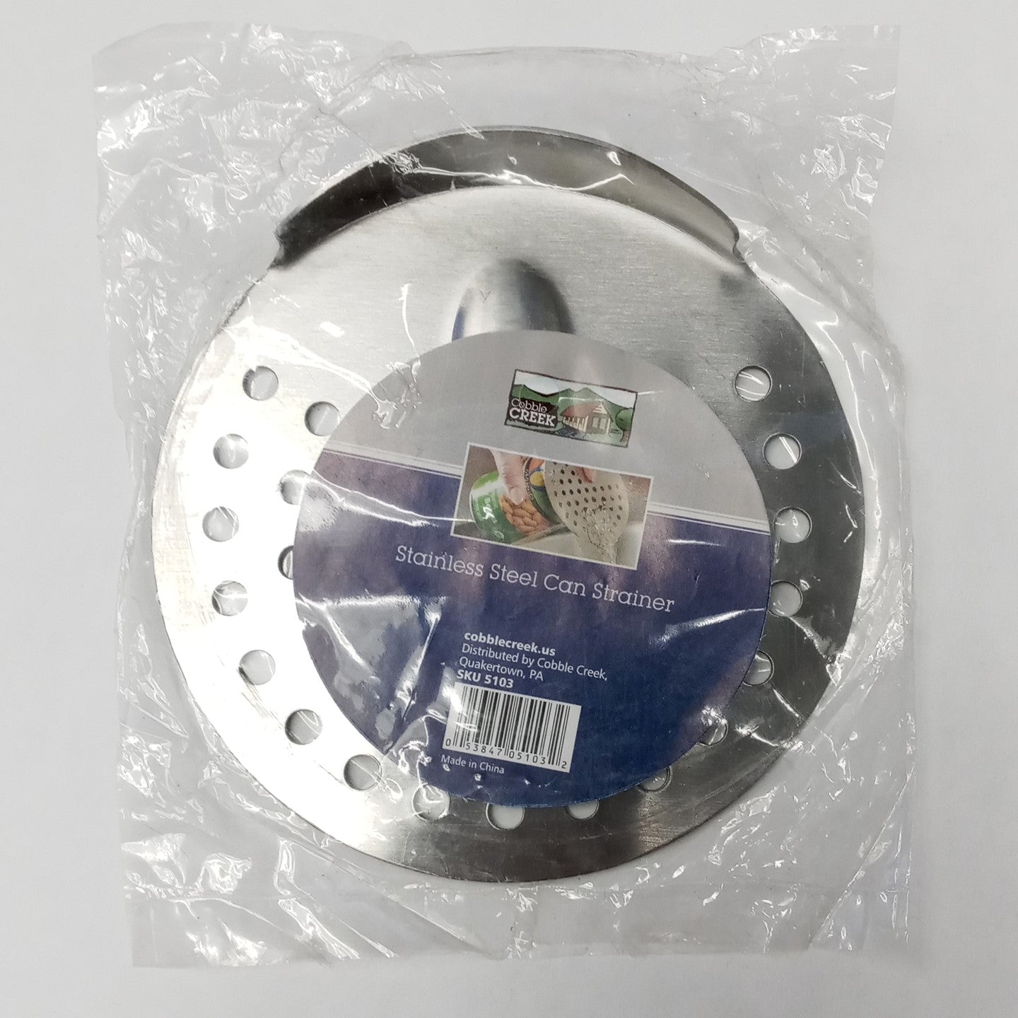 Cobble Creek 5103 Universal Stainless Steel Can Strainer