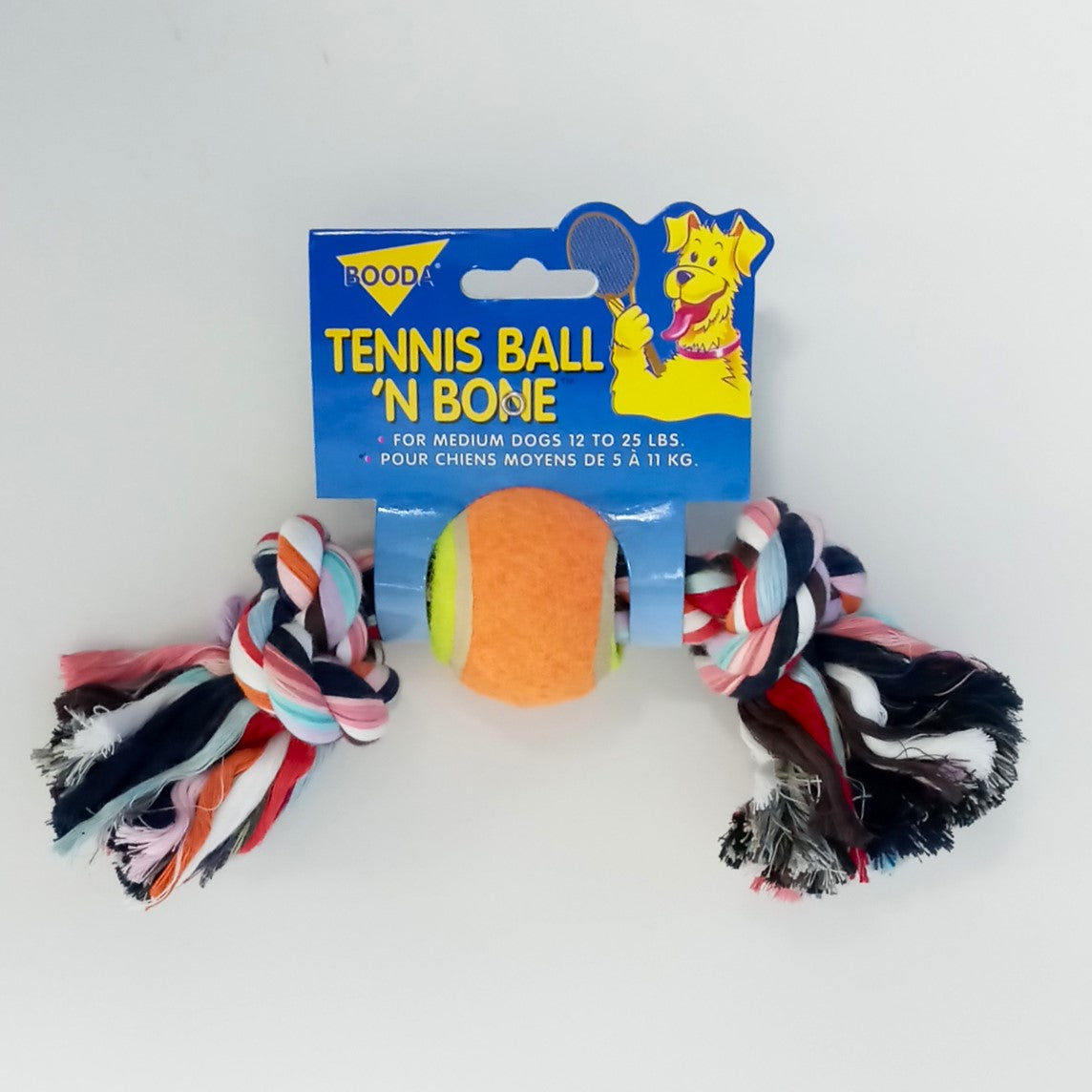 Booda 50822 Dog Chew & Play Tennis Ball And Bone For Dogs