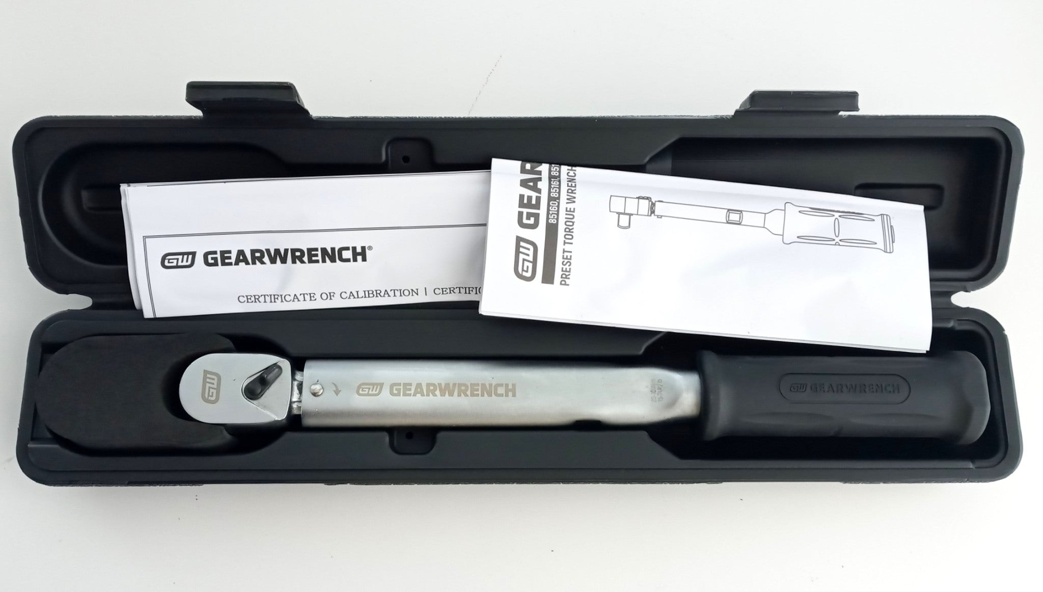 GearWrench 85163 Fixed Head 1/2" Drive Preset Torque Wrench 20-100Nm 15-74 Ft-lb