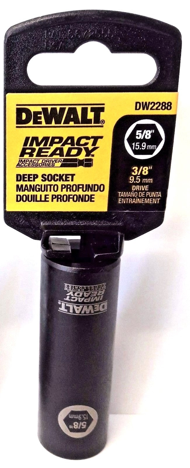 Dewalt DW2288 Impact Ready Deep Socket 5/8" 3/8 Drive