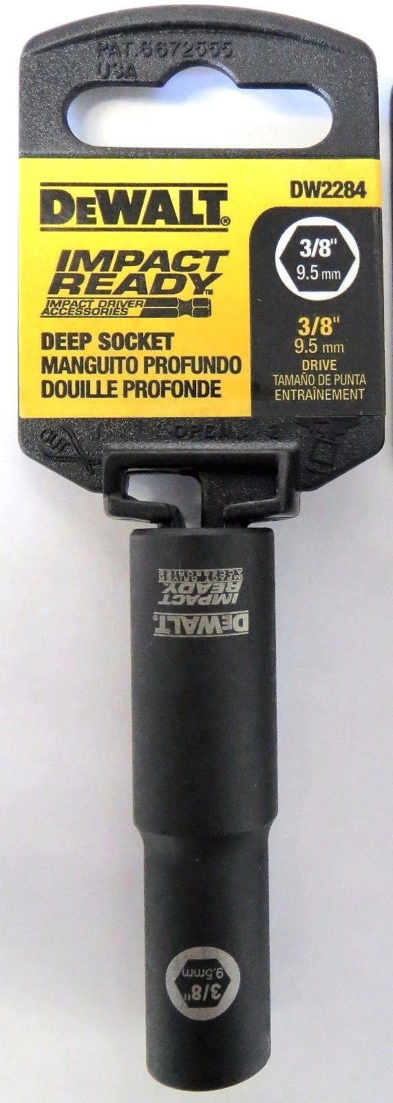 Dewalt DW2284 Impact Ready Deep Socket 3/8" 3/8 Dr