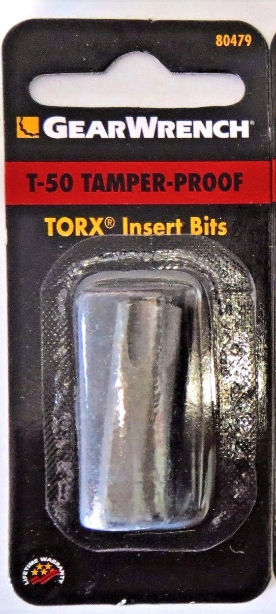 Gearwrench 80479 Tamper Proof Torx Bits T50