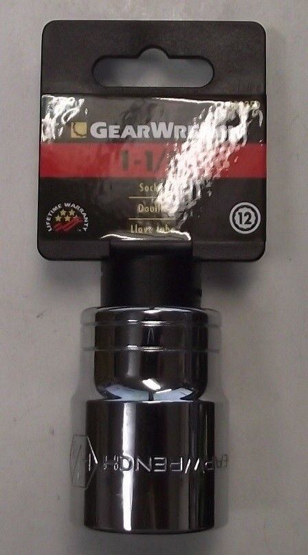 Gearwrench 80835D Socket 3/4" Drive 12 Point 1-1/8" Socket