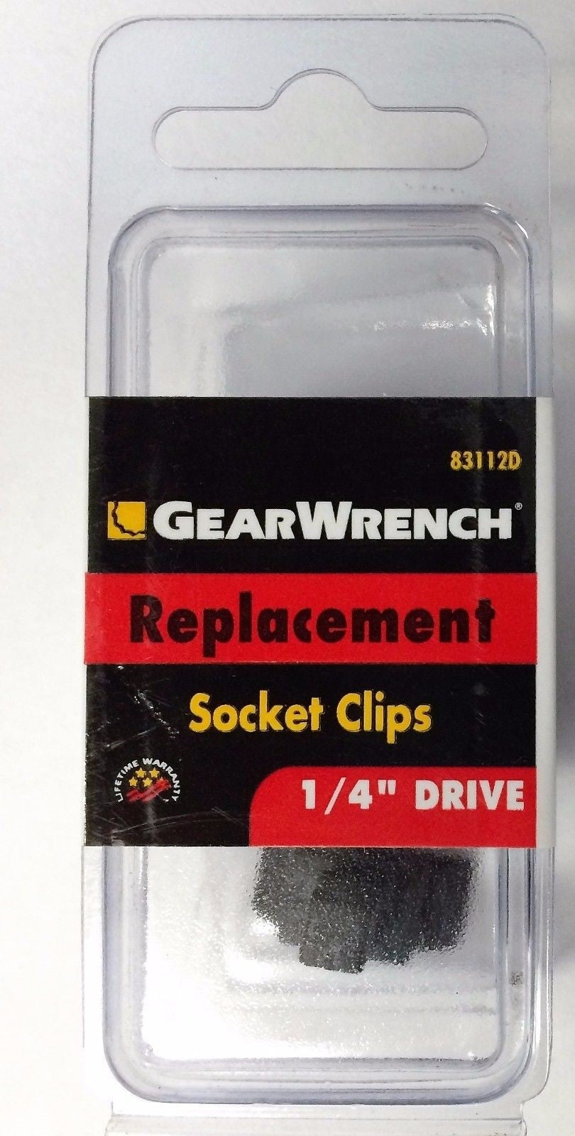 Gearwrench 83112D Replacement Socket Clips 1/4" Drive