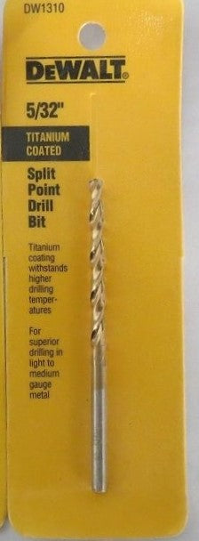 DEWALT DW1310 5/32" Titanium Speed Tip Drill Bit USA