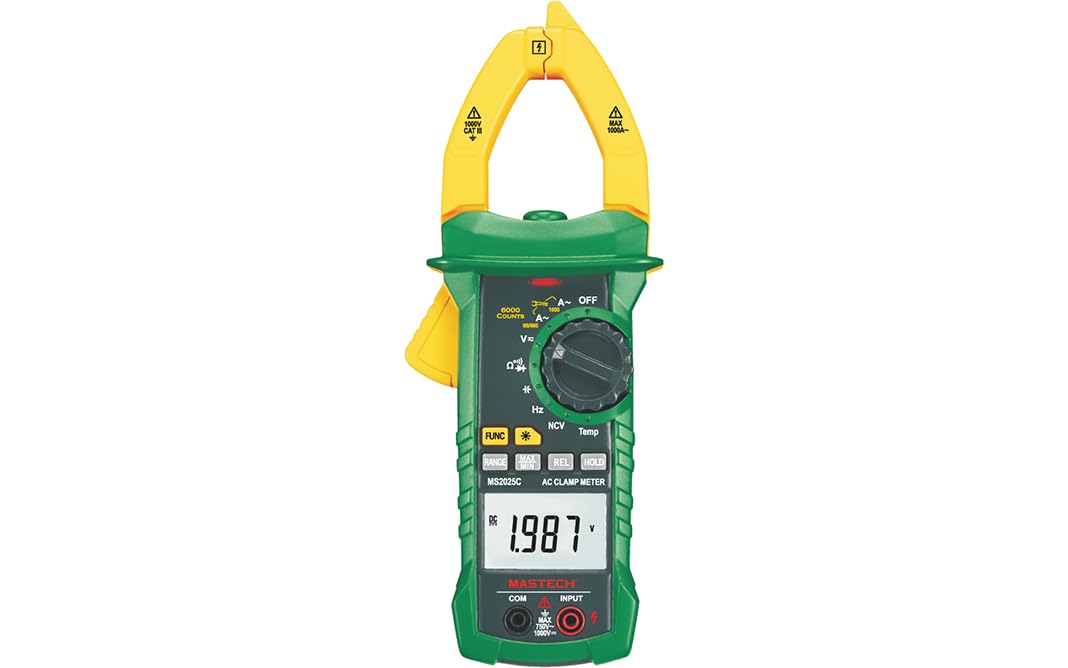 Mastech MS2025C AC/DC Digital Clamp Meter TRMS