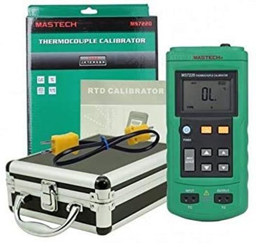 Mastech MS7220 Thermocouple Calibrator Simulate TC/mV Output - Black + Green