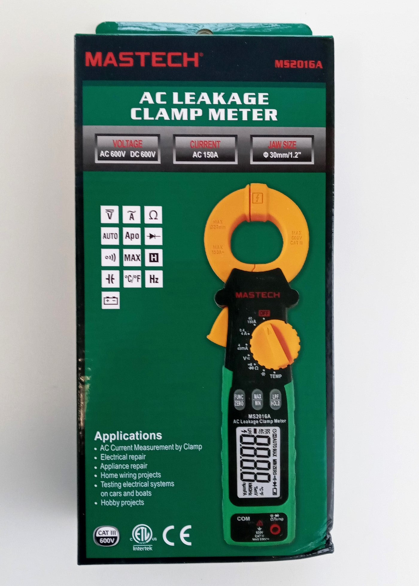 Mastech MS2016A AC Leakage Digital Clamp Meter TRMS