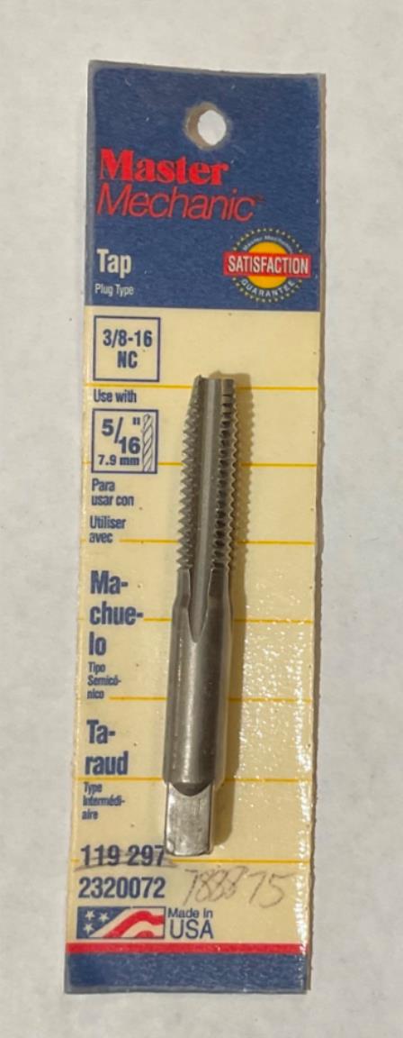 Master Mechanic 119 297 3/8" 16 NC Plug Type USA