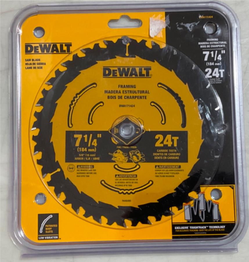 DeWalt DWA171424 7-1/4" 24T Framing Saw Blade