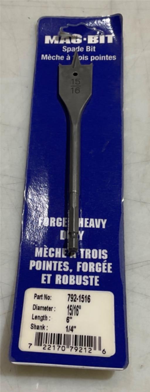 Mag-Bit 792-1516 15/16" x 6" Spade bit