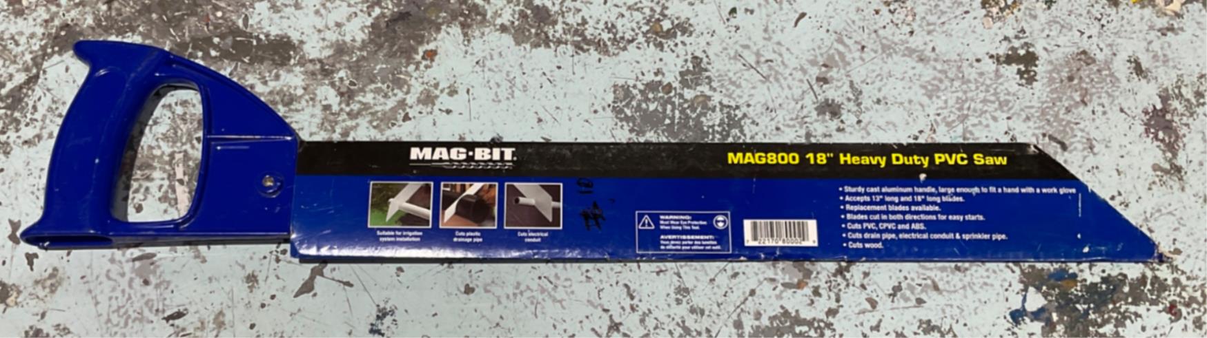 Mag-Bit MAG800 18" Heavy Duty PVC Saw