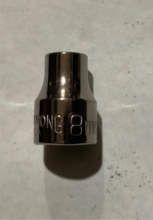 Armstrong 38-108 8mm 3/8” Dr 12pt socket USA