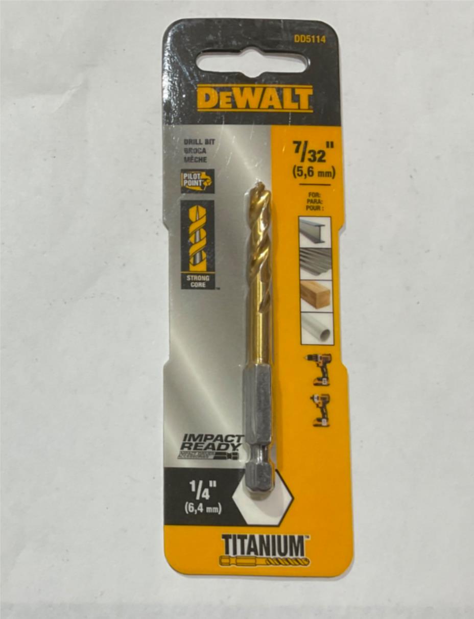 DeWalt DD5114 7/32" Titanium coated drill bit #103