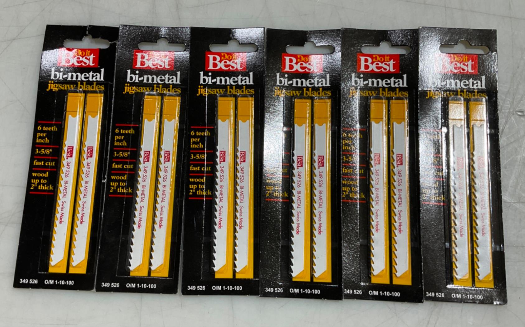 Do it Best 349 526 Bi-Metal 6tpi jigsaw blades 6-2pks  #S-54