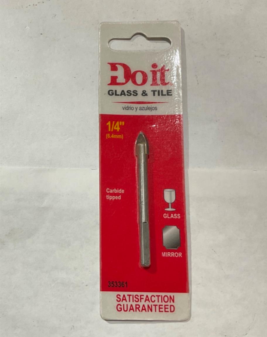 Do it 353361 1/4" Glass & tile carbide tipped drill bit #S-7